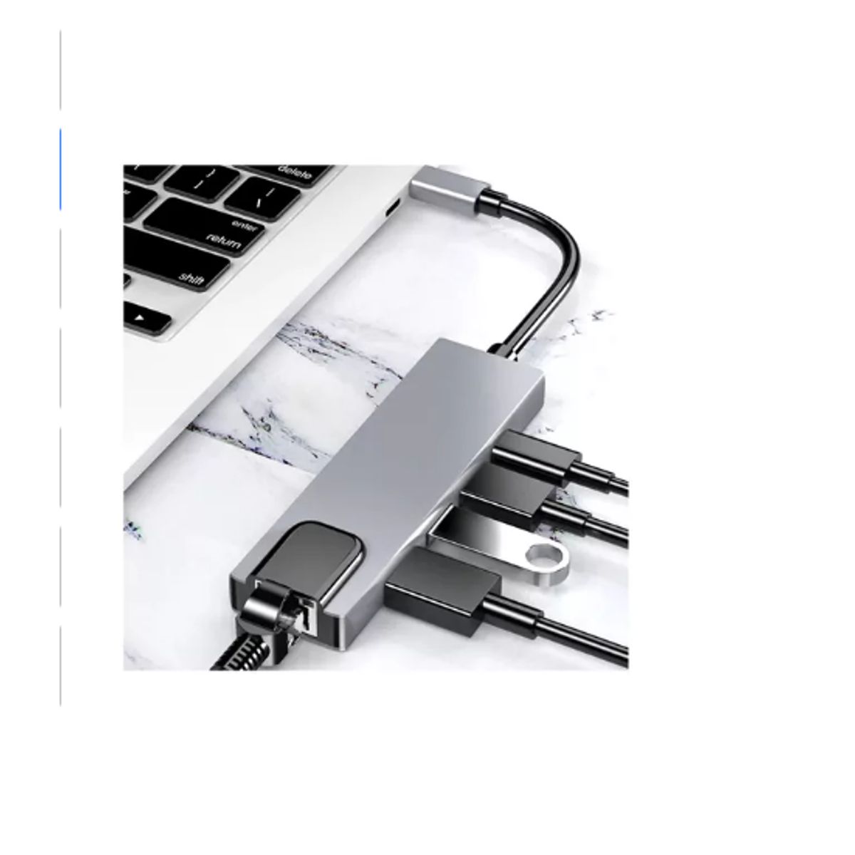 5 en 1 usb C usb 3 hdmi 4k, marca GENERICO - Foto Principal