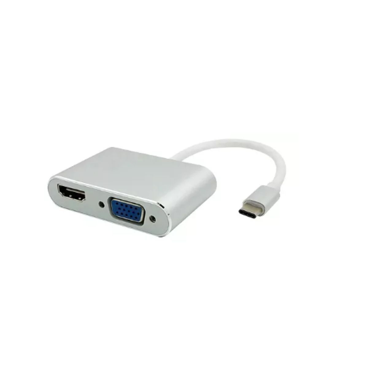 GENERICO - Adaptador Usb Tipo C 2 En 1 Vga Y Hdmi 4k /e