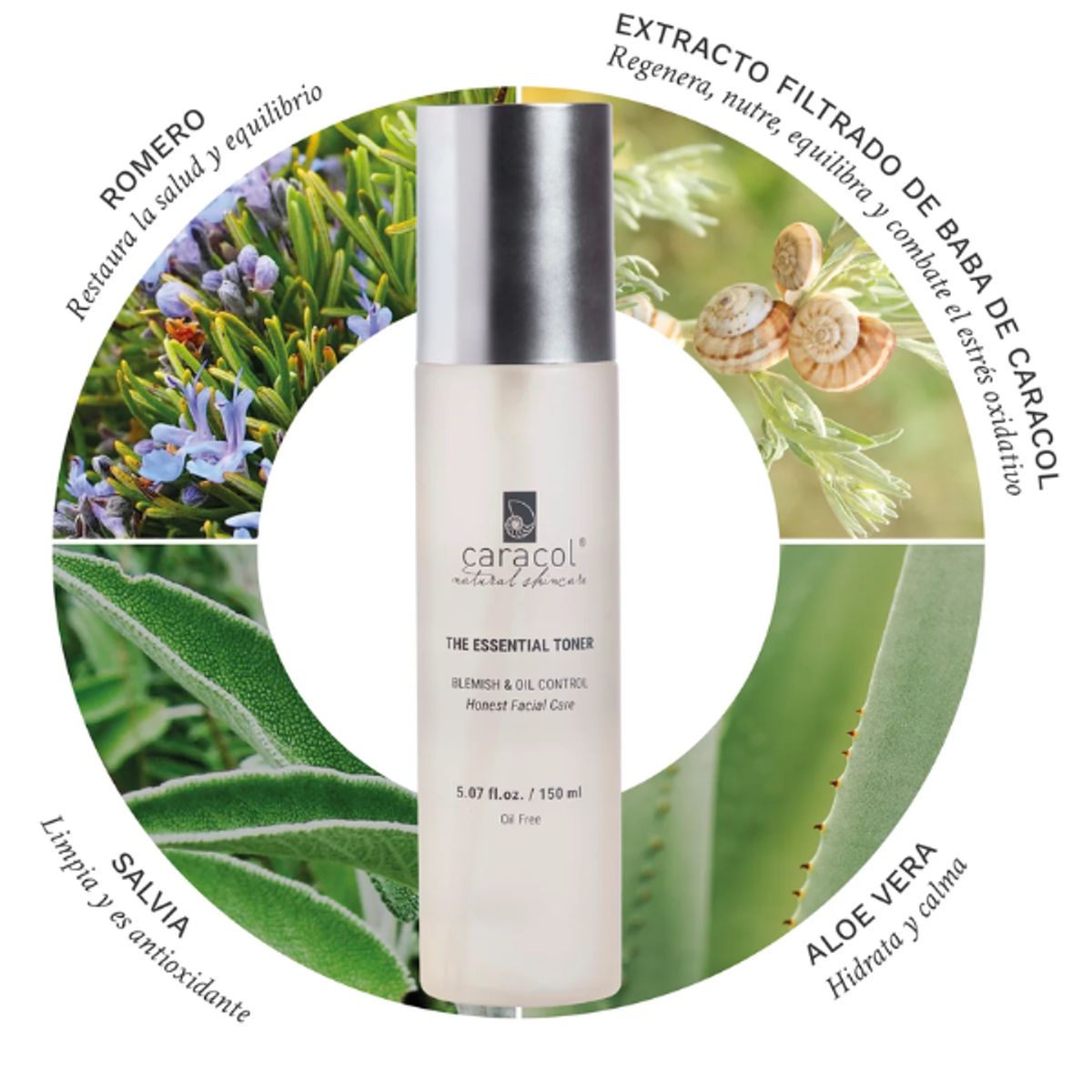 CARACOL NATURAL SKINCARE - Tónico Facial Esencial Caracol Natural Skincare