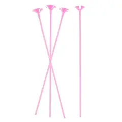 GENERICO - VARILLAS PORTAGLOBO ROSADA 40CM X10 PCS X1 UNI