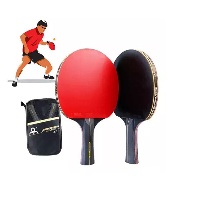 GENERICO - Pack De 2 Paletas De Ping Pong 6 Star