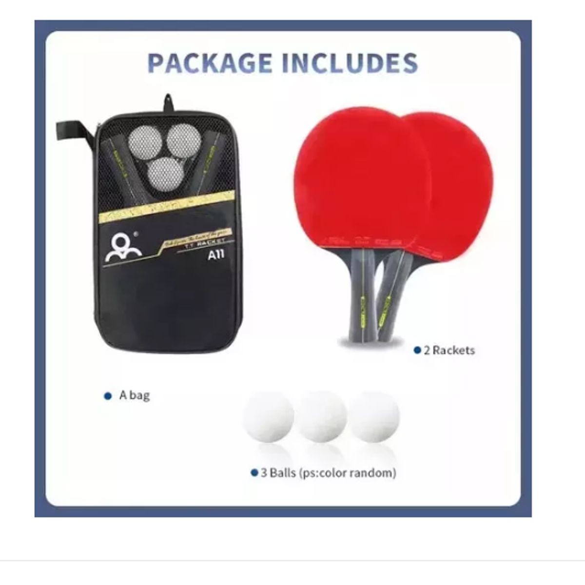 GENERICO - Pack De 2 Paletas De Ping Pong 6 Star