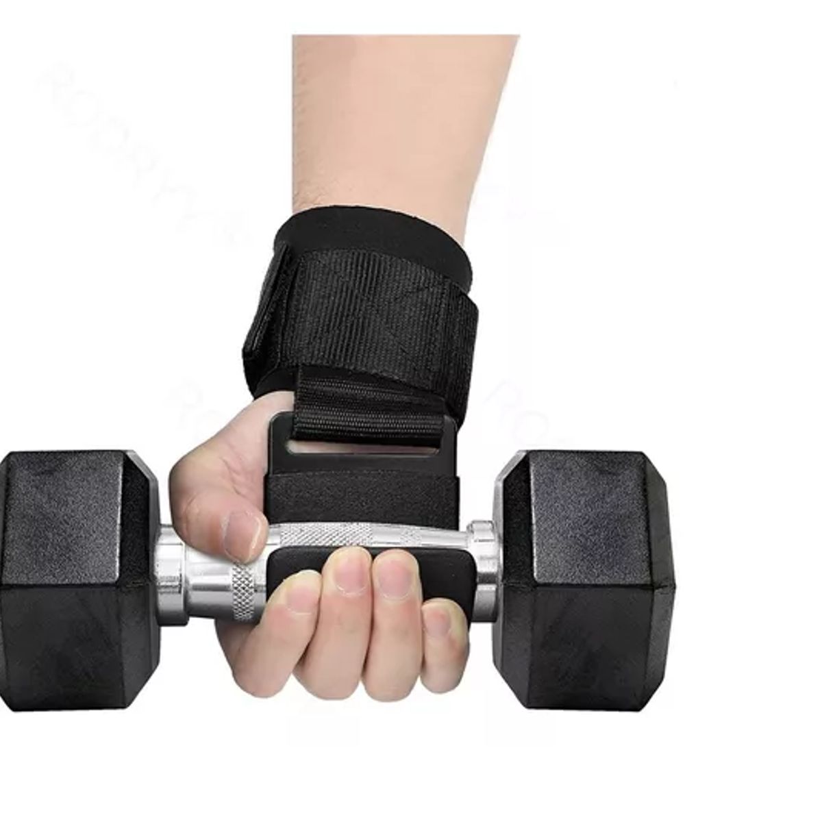 GENERICO - Muñequera Con Gancho De Levantamiento Pesas Straps Gym