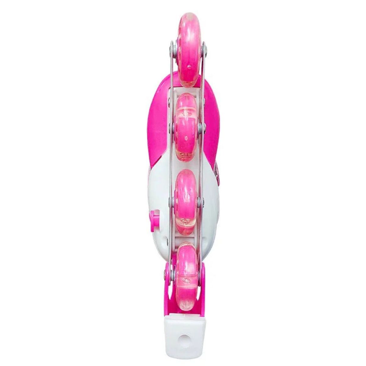 GENERICO - Patines En Linea Rosado Para Niñas Rueda Led Talla L
