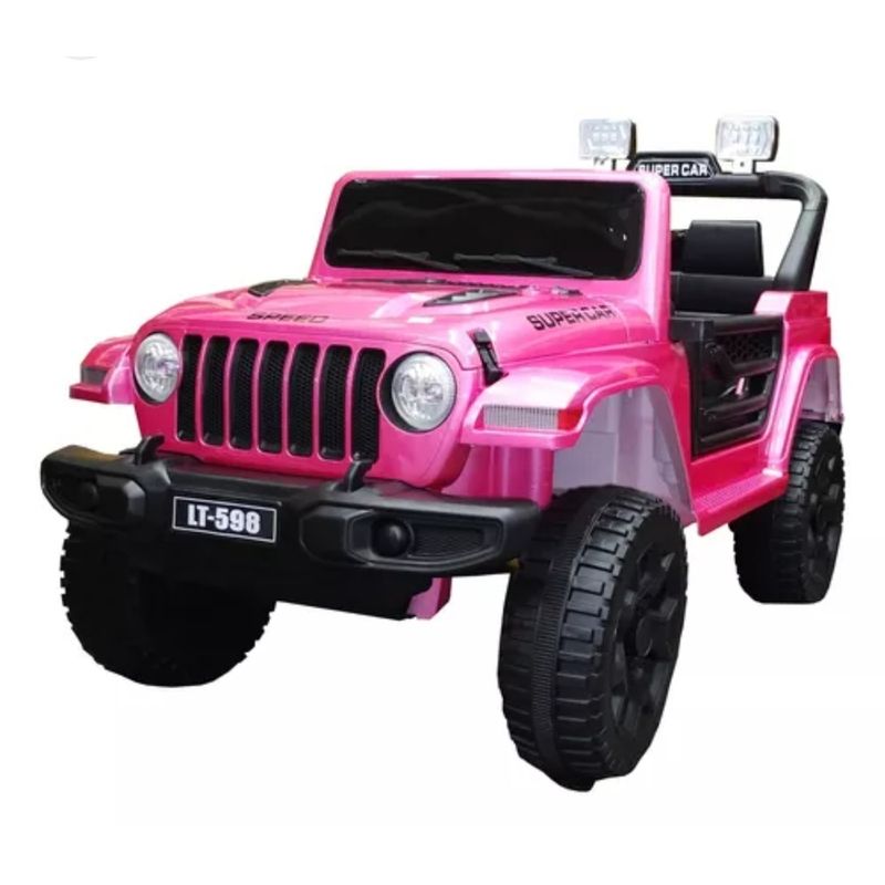GENERICO - Auto Electrico 12v Jeep Con Control Remoto Rosa 598