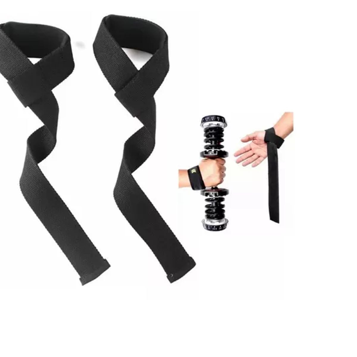 GENERICO - Straps Lujo Gym Mancuernas Pesas Crossfit Gimnasio Ejercicio