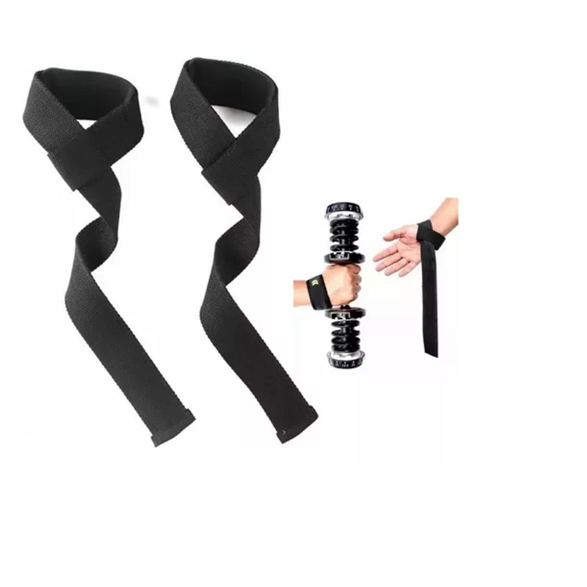 GENERICO - Straps Lujo Gym Mancuernas Pesas Crossfit Gimnasio Ejercicio