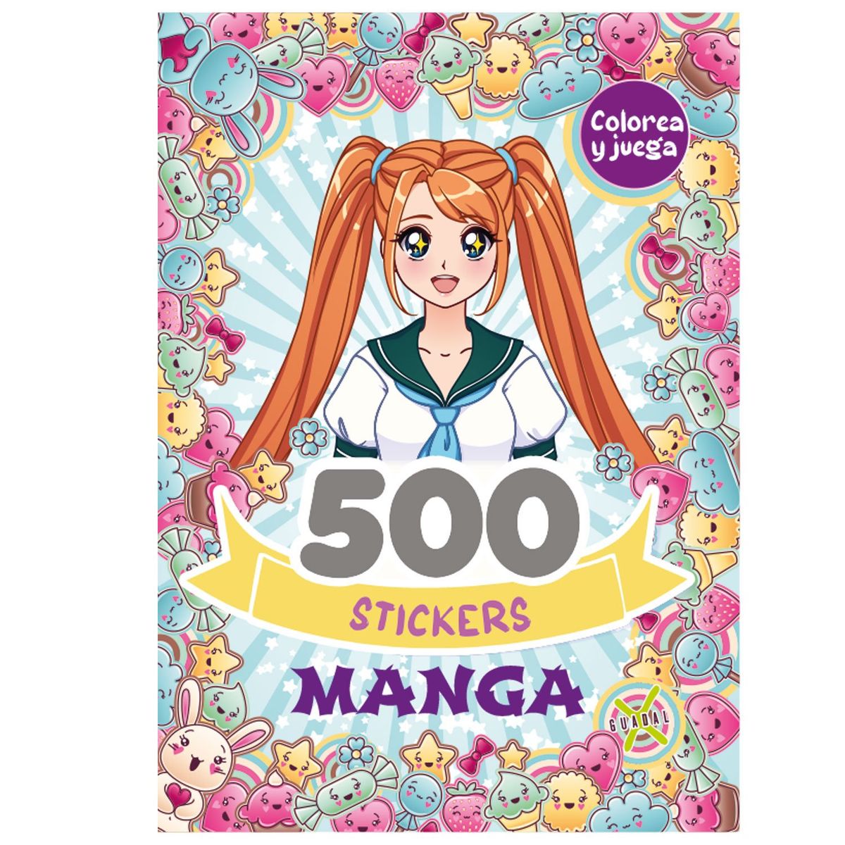 EDITORIAL GUADAL - Libro 500 Stickers Manga
