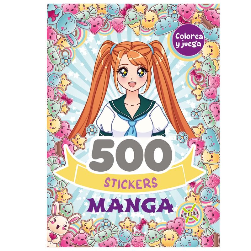 EDITORIAL GUADAL - Libro 500 Stickers Manga