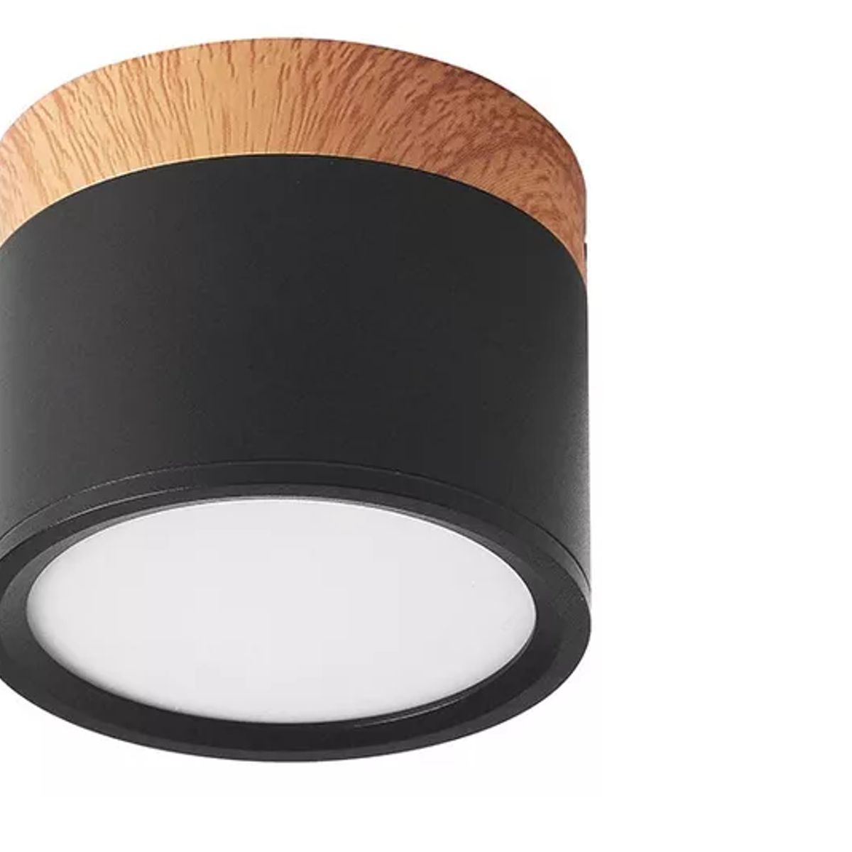 GENERICO - Pack 2 Focos Sobrepuesto 7w Decorativo Madera Led