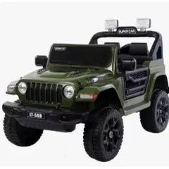 GENERICO - Auto Electrico 12v Jeep Con Control Remoto Verde 598