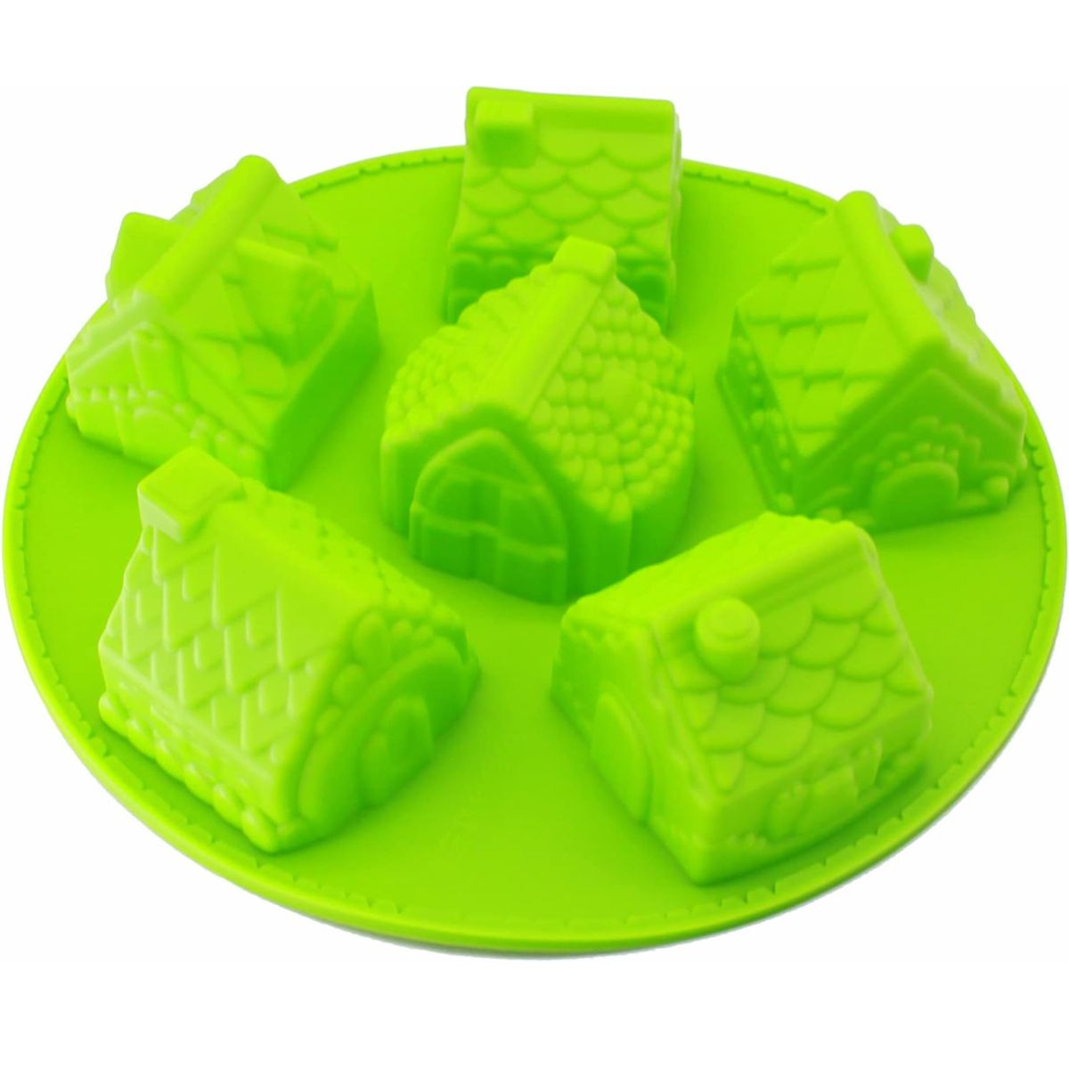 GENERICO - Moldes 6 Espacios De Casas Navideñas