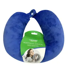 GENERICO - Cojín Almohada De Cuello Relajante Para Viaje Azul