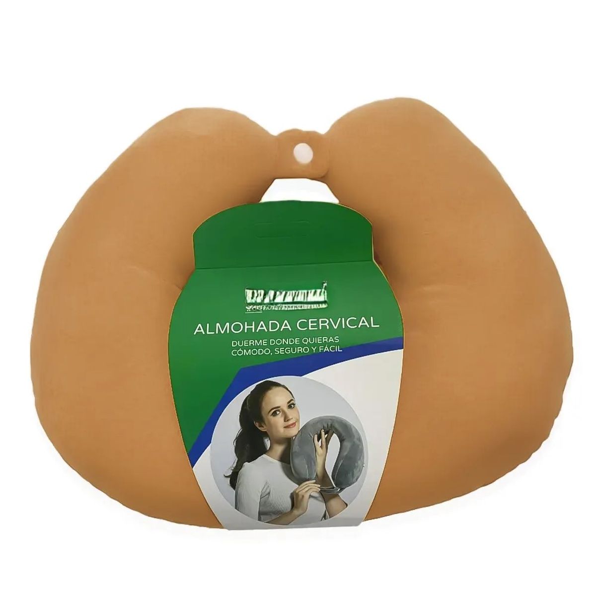 GENERICO - Cojín Almohada De Cuello Relajante Para Viaje Color Cafe