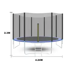 ACTUAL - Cama Elástica Trampolín Gran Tamaño 4.24 x 2.30 Mtrs