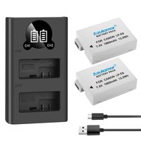 Lp-e8 2x Batería Y Cargador Kit Para Canon T5i T4i T3i T2i X5 X6i X7i