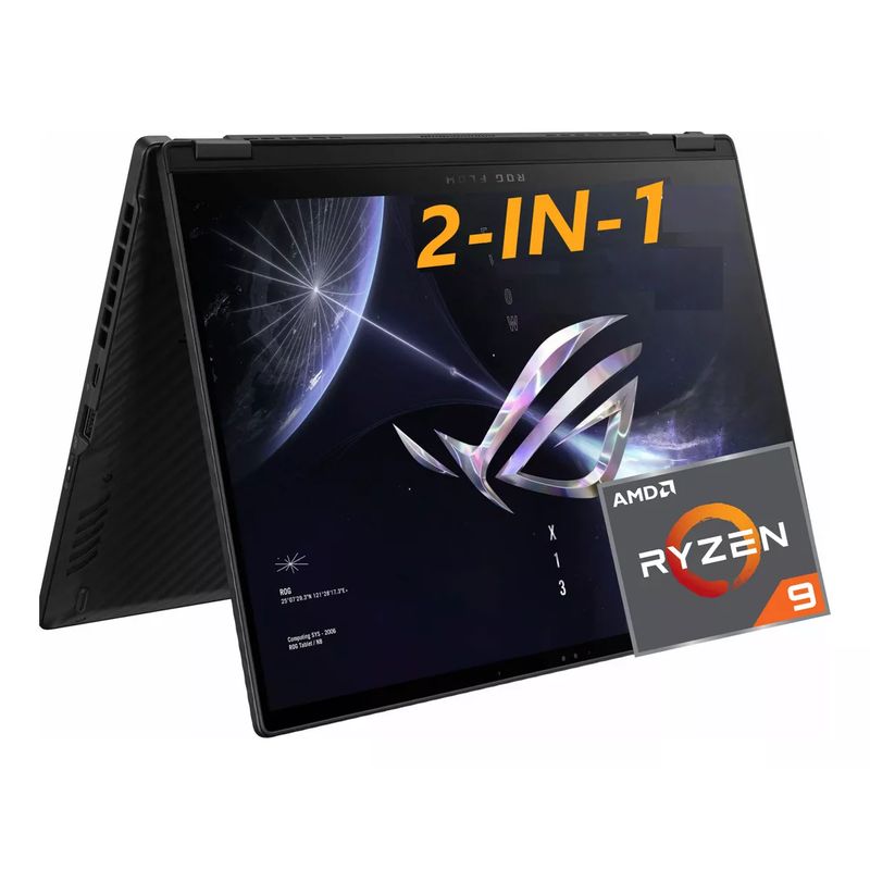 ASUS - Notebook Asus Rog Flow X13 Táctil 2-en-1 Ryzen 9 ssd 512gb 16gb ram ddr5