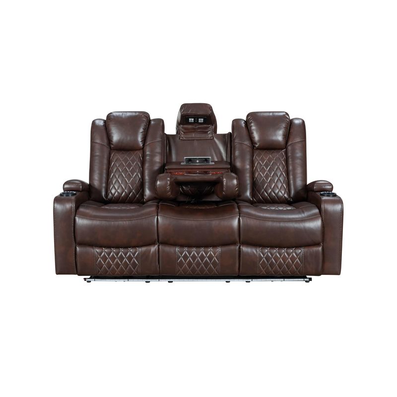 ECOMUSO - SOFA RECLINABLE 3 CUERPOS CINEMA  BROWN ECOMUSO 74181ET-53