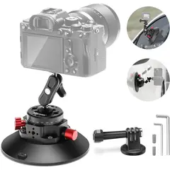 NEEWER - Soporte De Succión 6Inch + Brazo Mágico Para Cámara Gopro Insta360 Dji