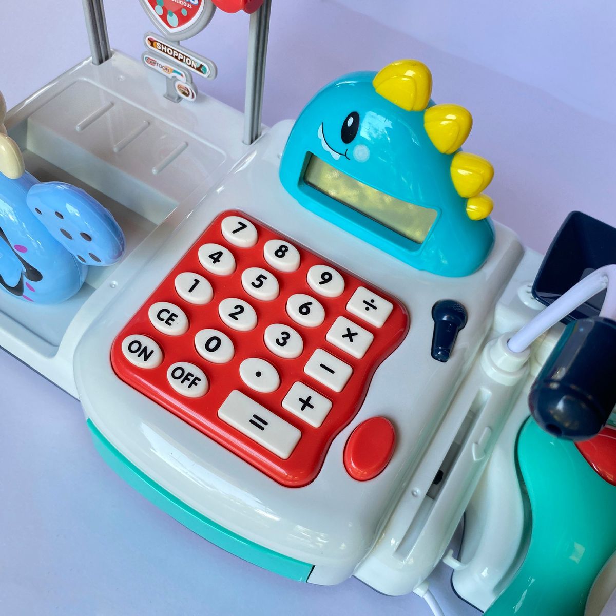 GENERICO - Caja Registradora De Juguete Dinosaurio Incluye Accesorios