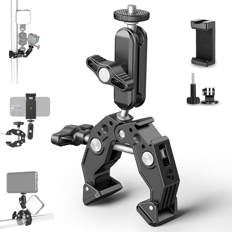 NEEWER - Súper Clamp + Brazo Mágico Para Dji Gopro Insta360 Cámara Celular