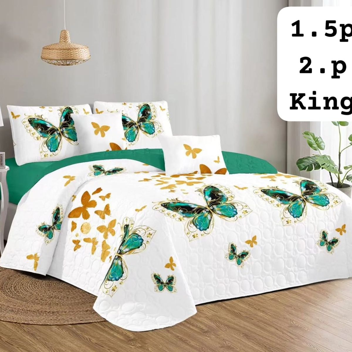 GENERICO - cubrecama quilt verano plazay media