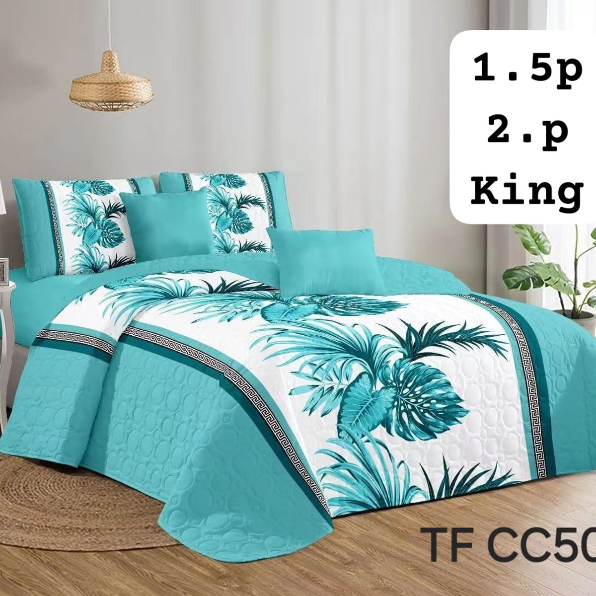 GENERICO - cubrecama quilt verano plazay media