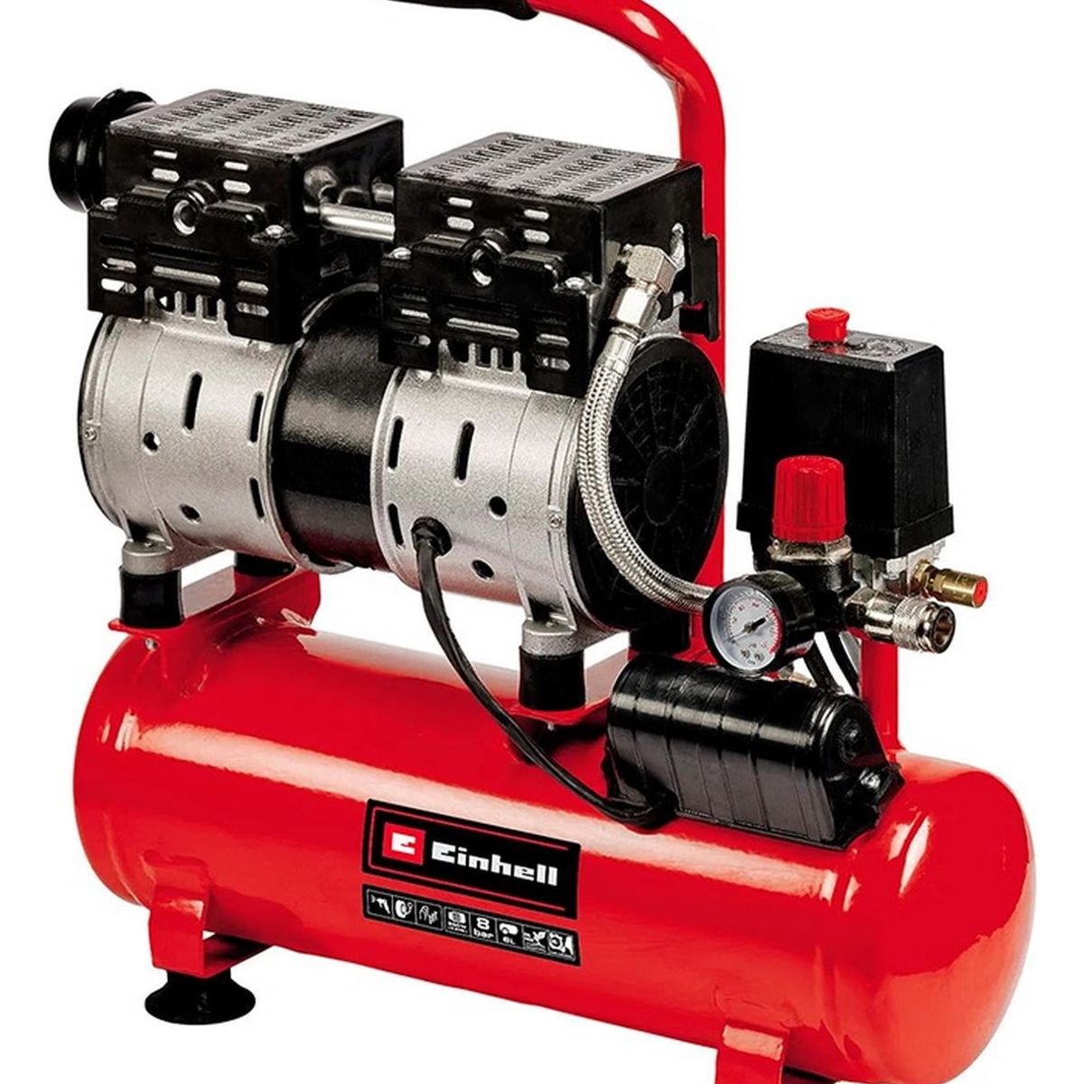 EINHELL - Compresor Einhell Te-ac 6 Silent - 6lts - 8 Bar