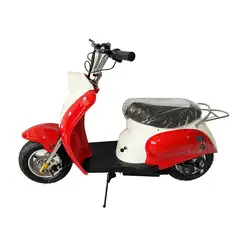 LEKO - Mini Moto Eléctrica Infantil Modelo T-JGW Color Rojo-Blanco
