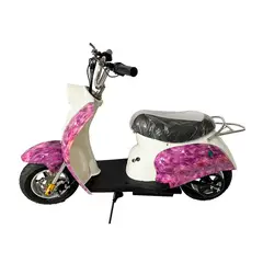 LEKO - Mini Moto Eléctrica Infantil Modelo TJGW Color Rosado-Blanco