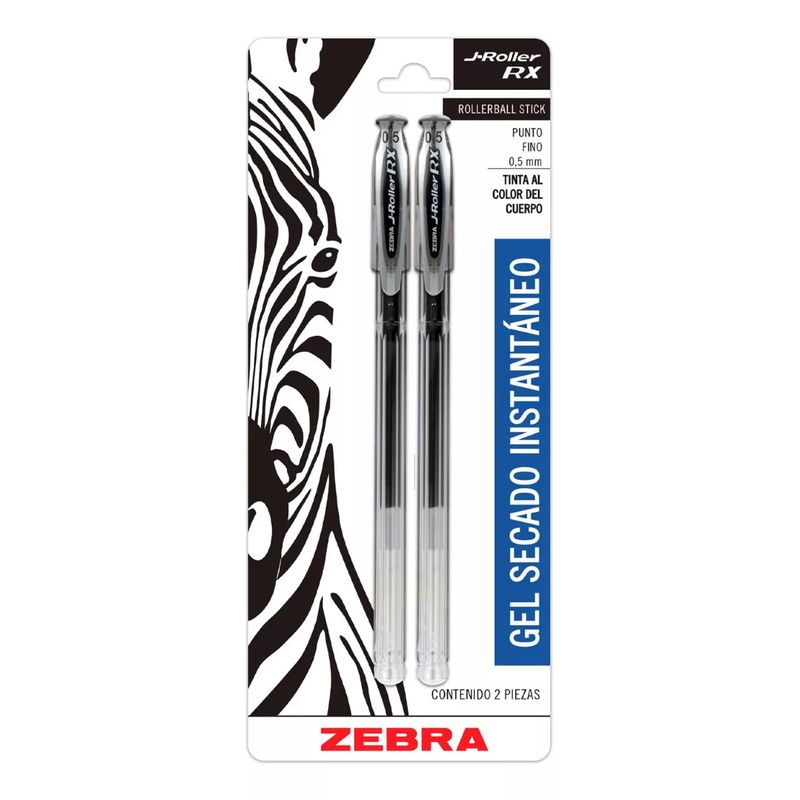 ZEBRA - Bolígrafo Gel Secado Rápido Lápices De 0,7 mm 2 Unidades
