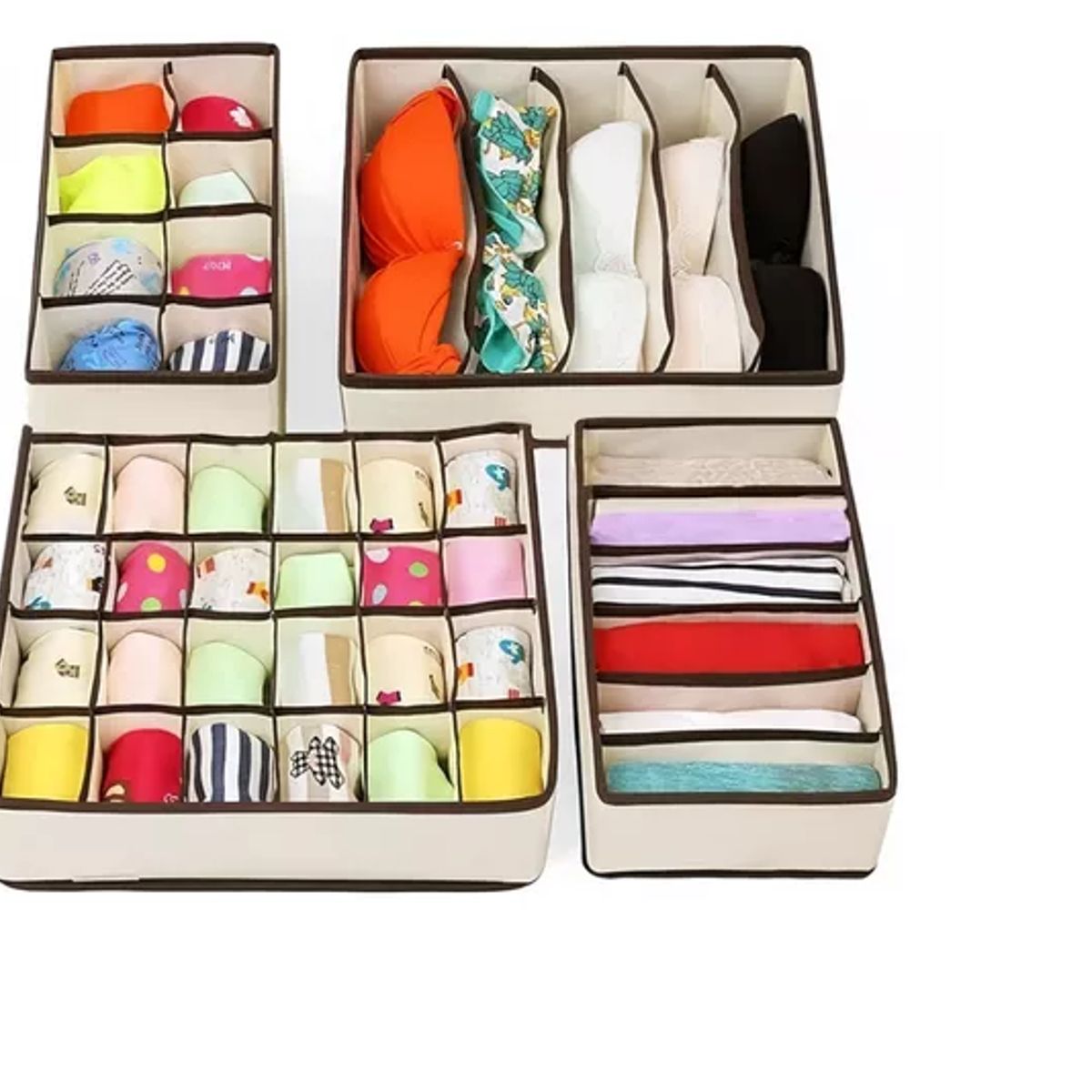 GENERICO - Organizador De Ropa Interior Para Armarios Set De 4