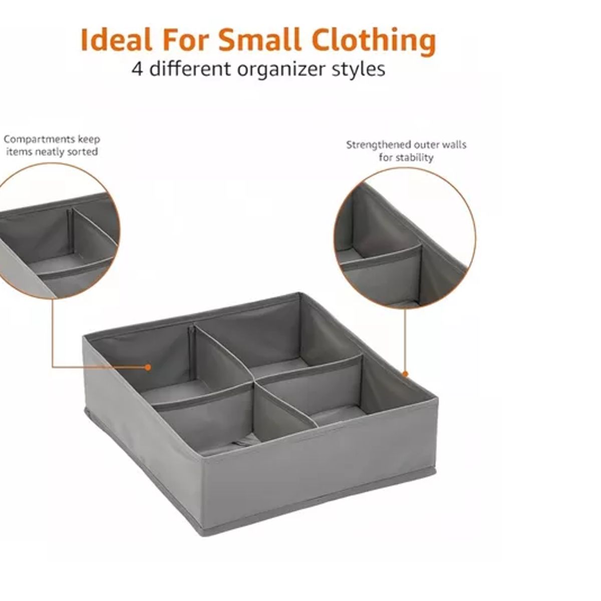 GENERICO - Organizador De Ropa Interior Para Armarios Set De 4