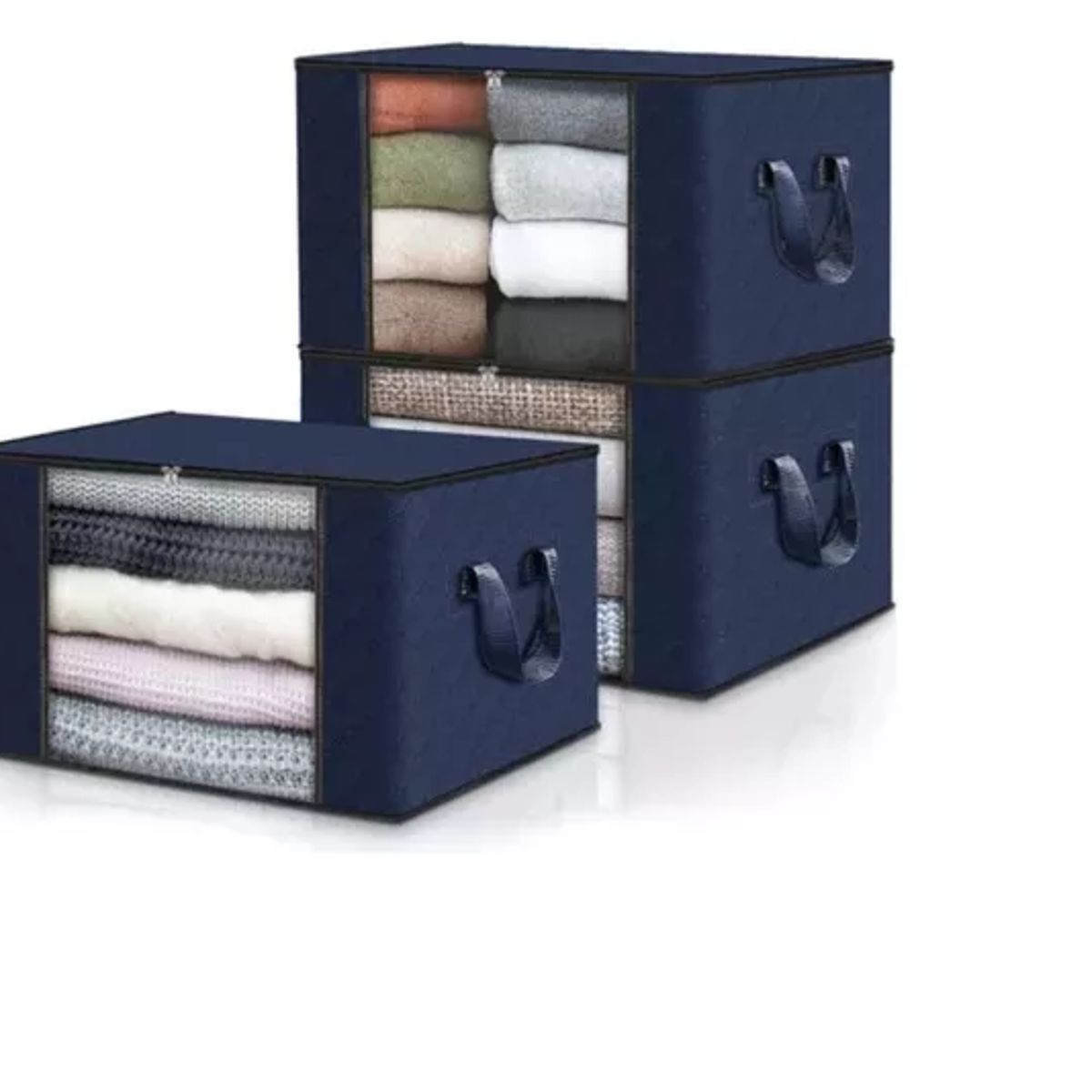 GENERICO - Pack 3 Organizador Bolsas Almacenamiento Ropa Sabanas Hogar