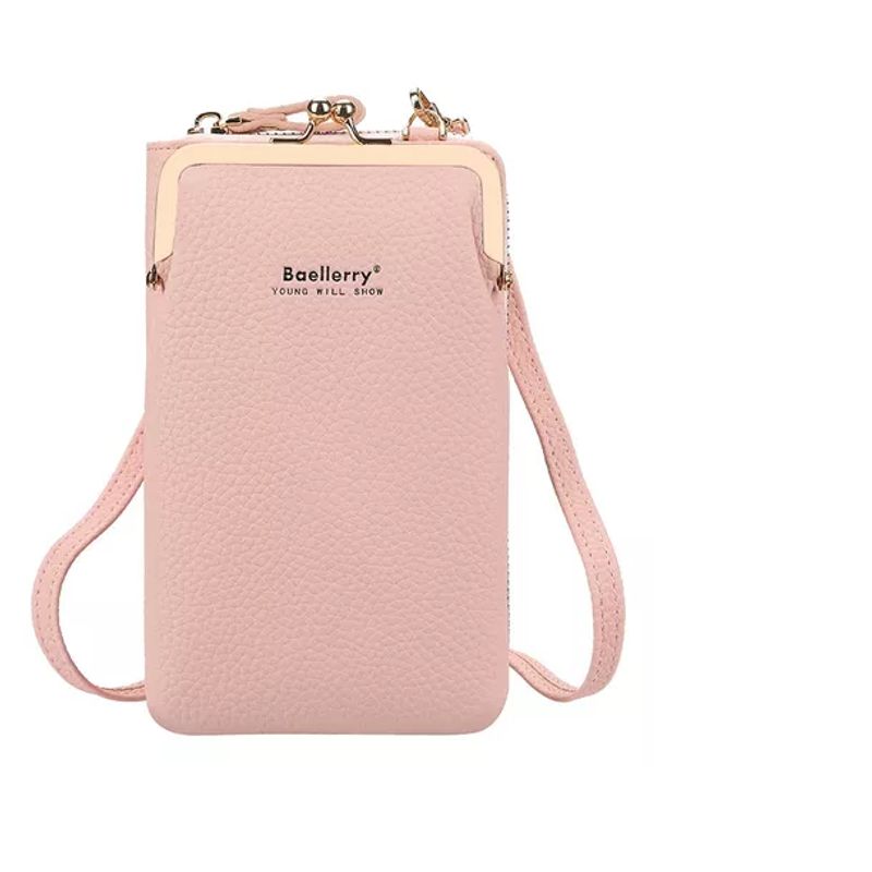 GENERICO - Billetera De Cuero Para Mujer Bolsa Crossbody Para Celular