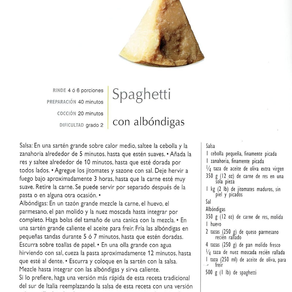 ADVANCE - Libro cocina set 4 preparaciones recetas spaghetti entrada postres pasta fresca