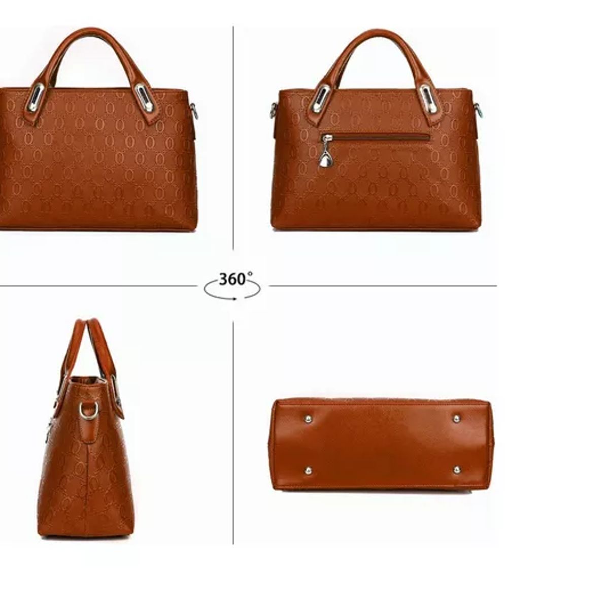 GENERICO - Set 4 Bolsas Mujer Moda Dama Crossbody Cosmetiquera Correa