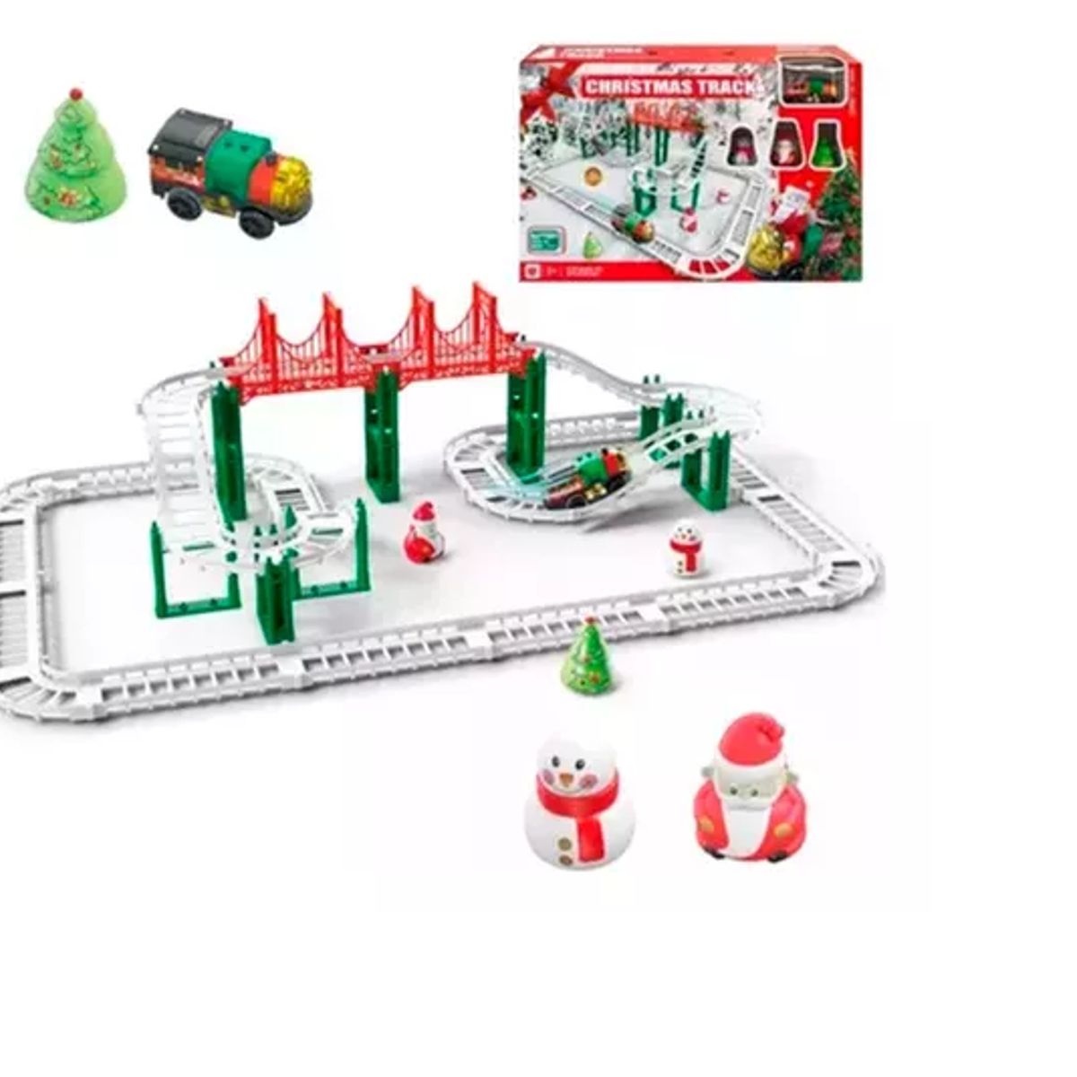 GENERICO - Juguete Tren Locomotora Humo Navidad Eléctrico 14 Pcs Niño