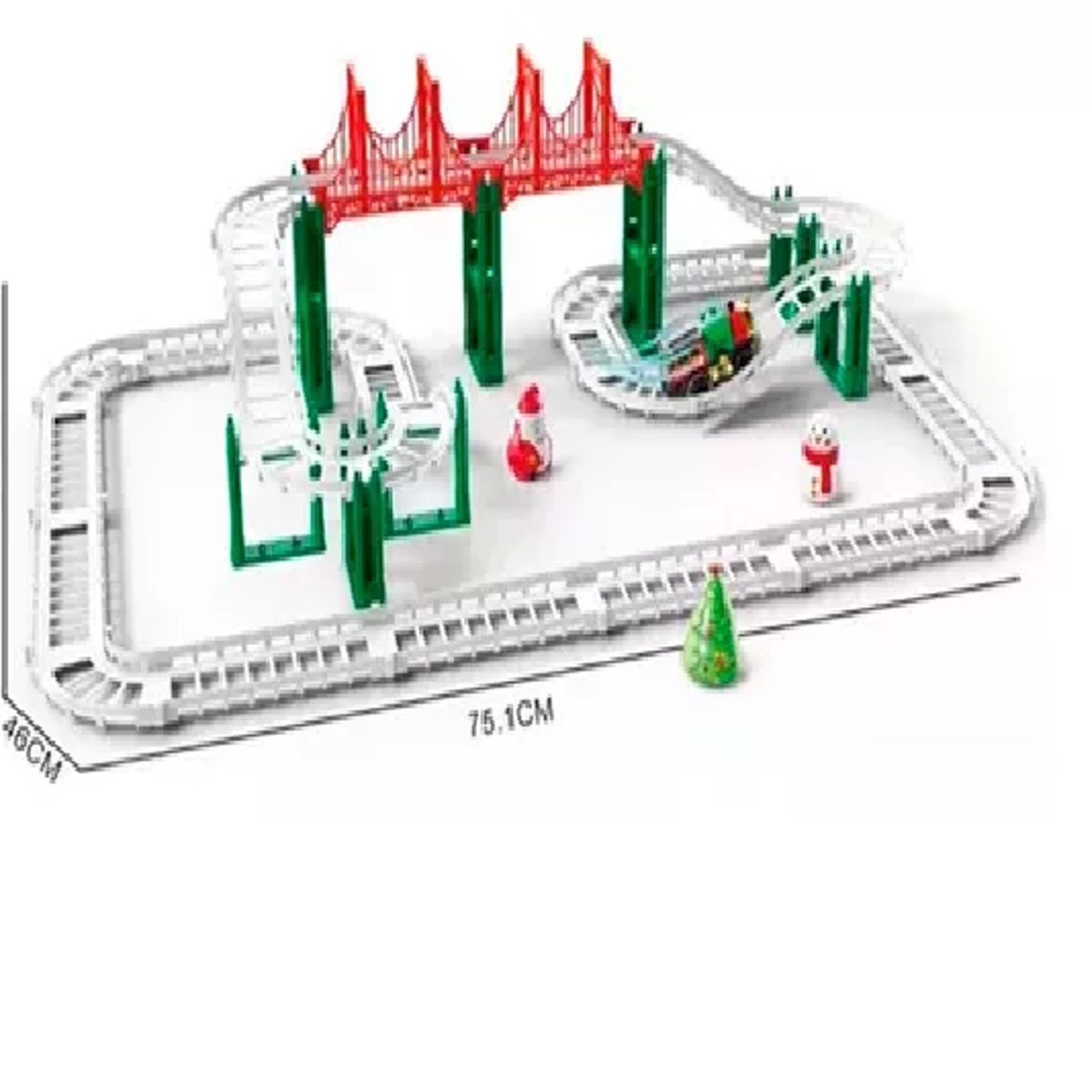 GENERICO - Juguete Tren Locomotora Humo Navidad Eléctrico 14 Pcs Niño
