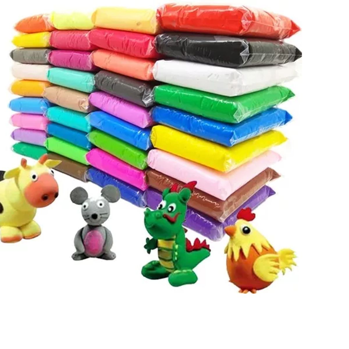 GENERICO - 36 Masa Fummy Moldeable, Tipo Goma Eva Gummy Slime + Estecas