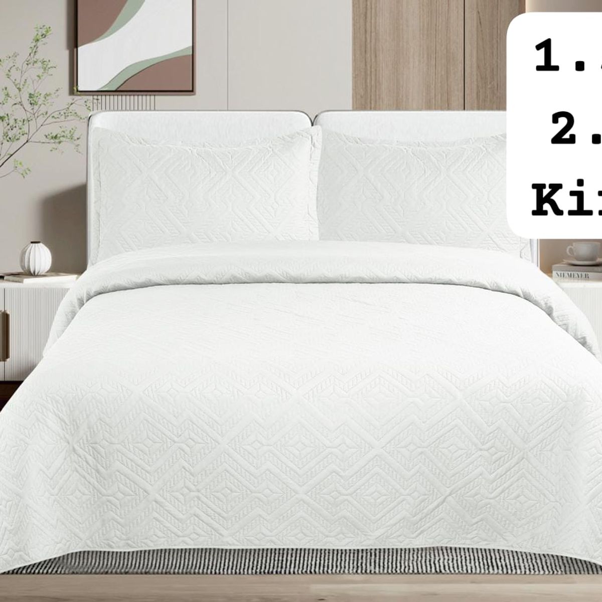 GENERICO - cubrecamas quilt verano liso 2p