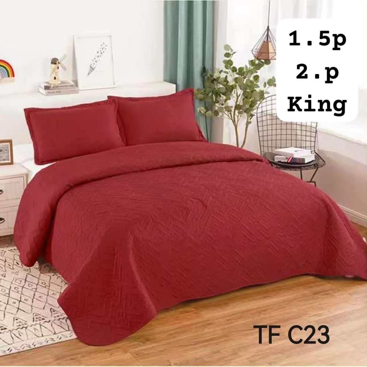 GENERICO - cubrecamas quilt verano liso 2p