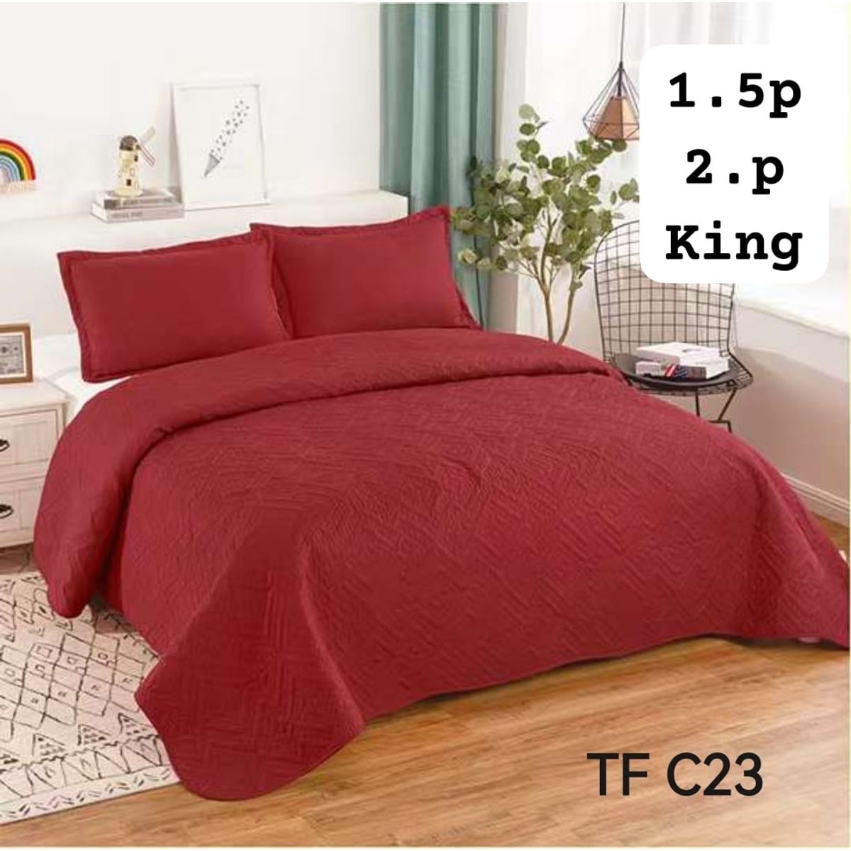 GENERICO - cubrecamas quilt verano liso 2p