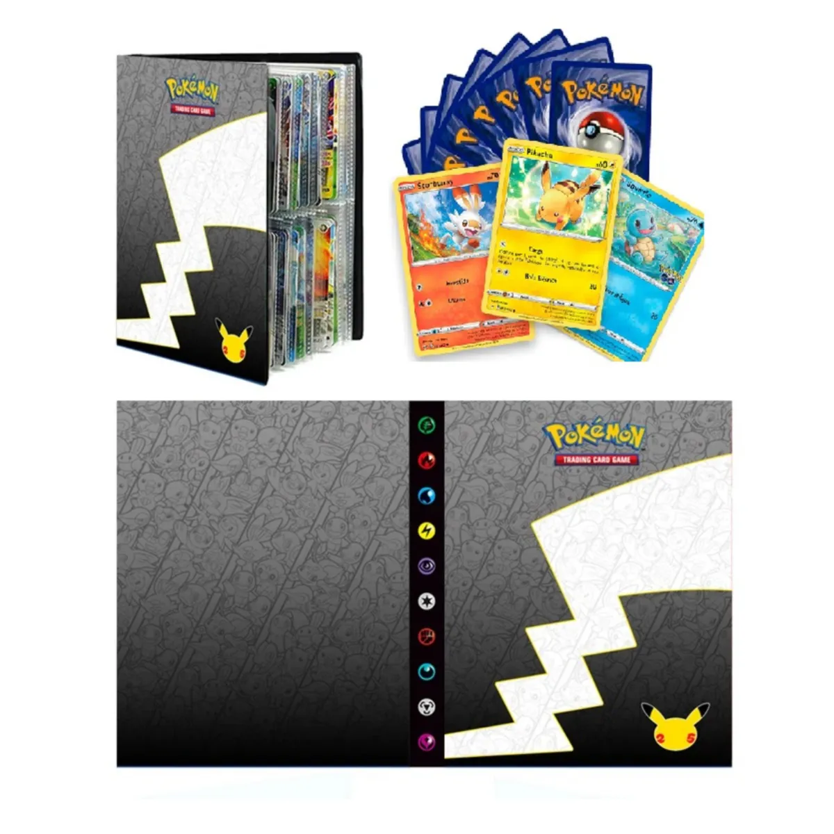 POKEMON - ALBUM CARTAS POKEMON 240 MAS 100 CARTAS ORIGINALES