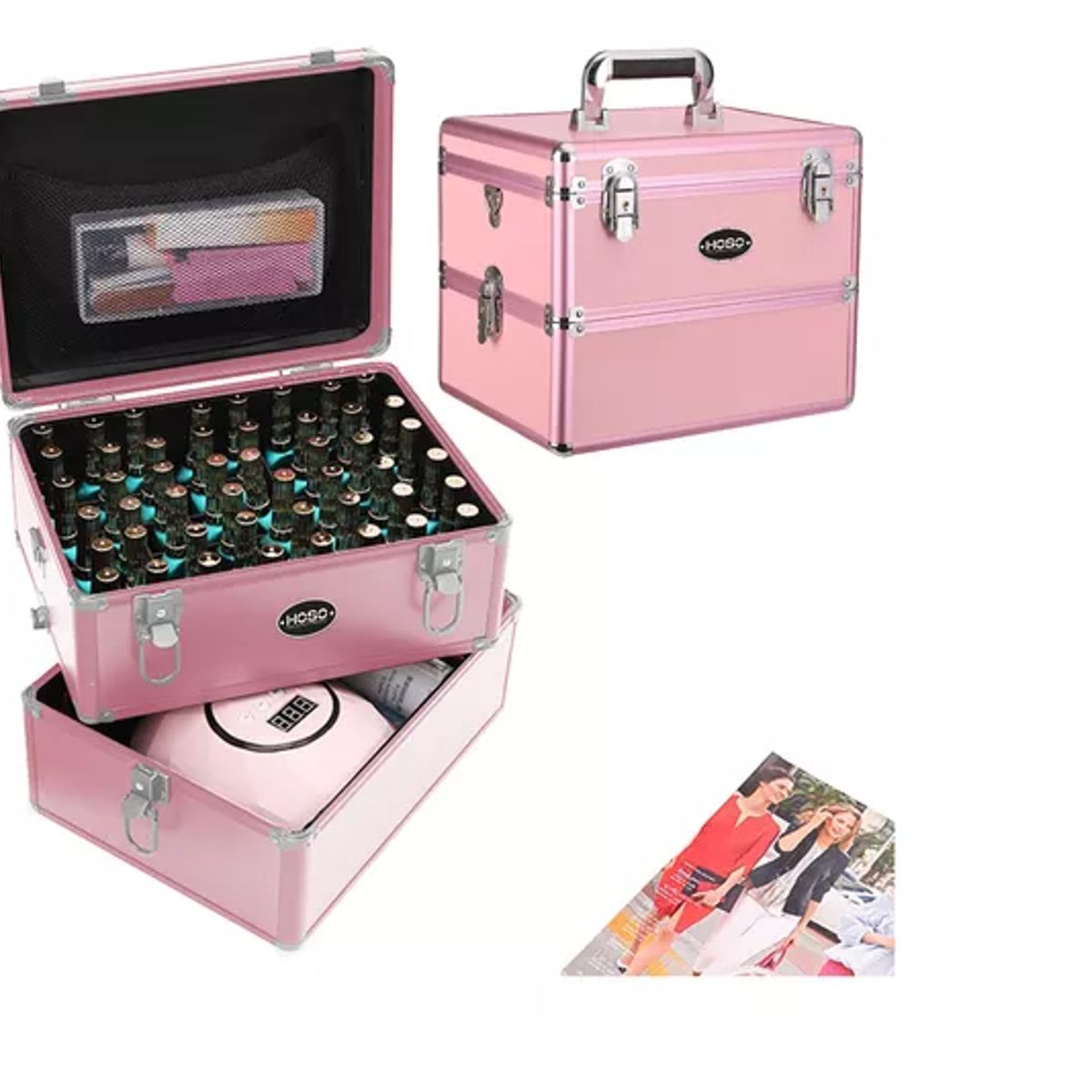 GENERICO - Maleta Portátil Para Manicuramaquilaje Profesional Dos Capa