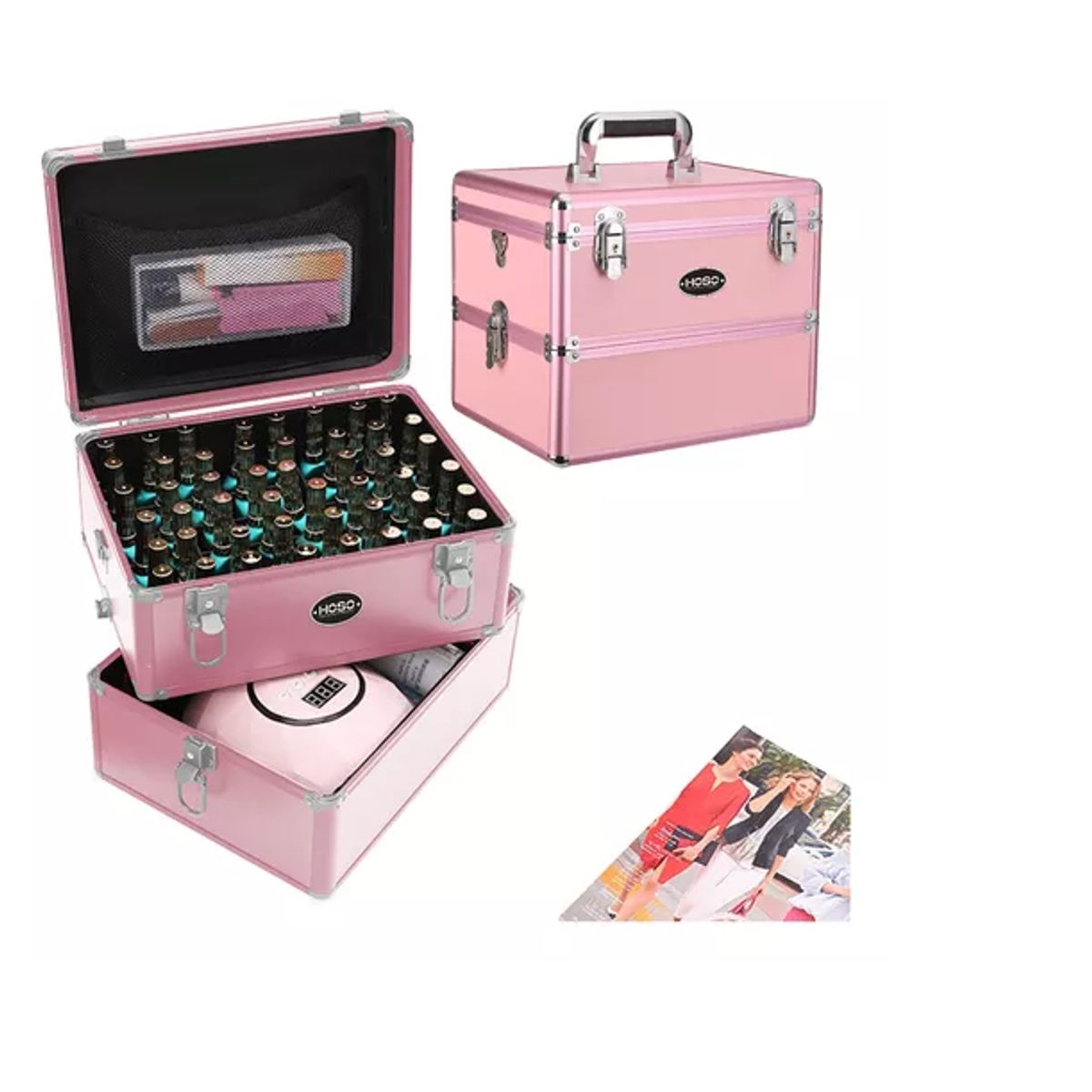 GENERICO - Maleta Portátil Para Manicuramaquilaje Profesional Dos Capa