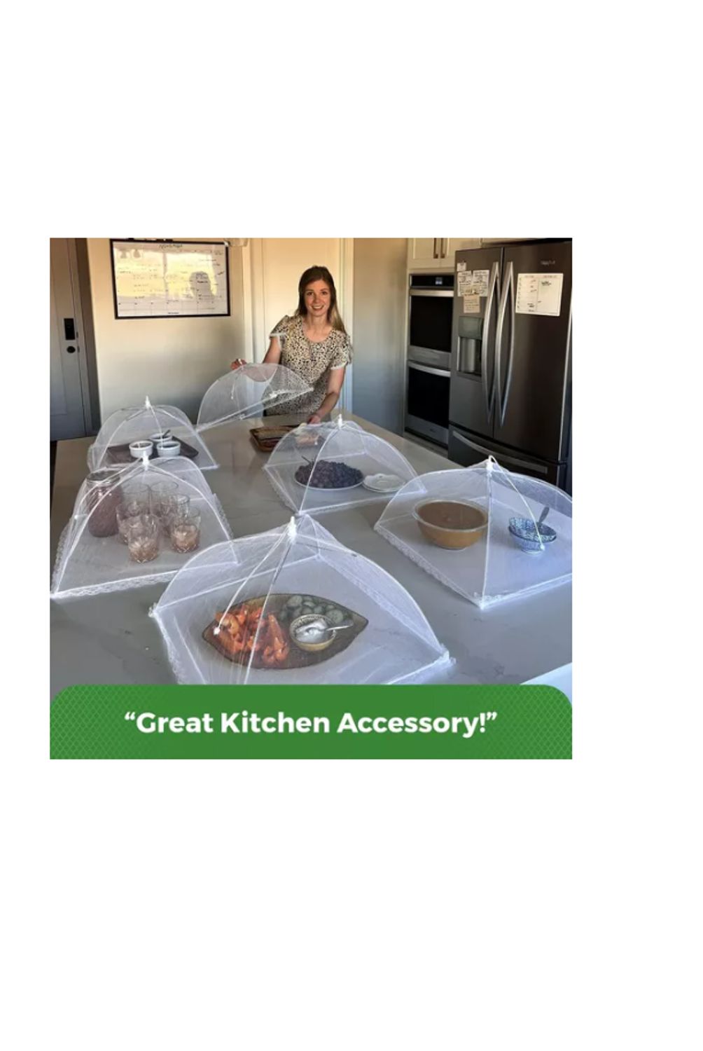 Cubierta Grande De Frutas Para Alimentos Para Mosquiteros, Tienda De Campaña Para Mantener Fuera Moscas, Insectos, Mosquitos, Cubierta Plegable Y Reutilizable Para Alimentos (marrón