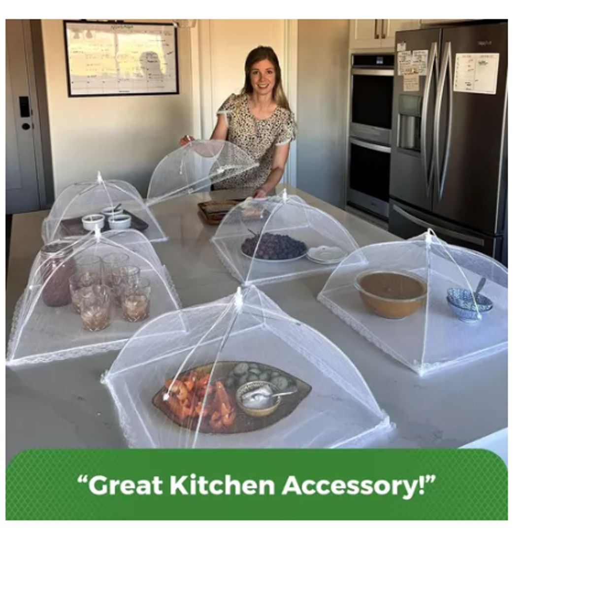 GENERICO - Malla Para Cubrir Alimentos Mosquitera Anti Moscas Mosquitos