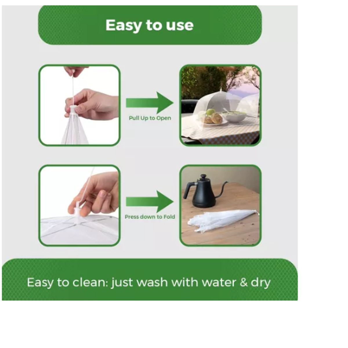 GENERICO - Malla Para Cubrir Alimentos Mosquitera Anti Moscas Mosquitos