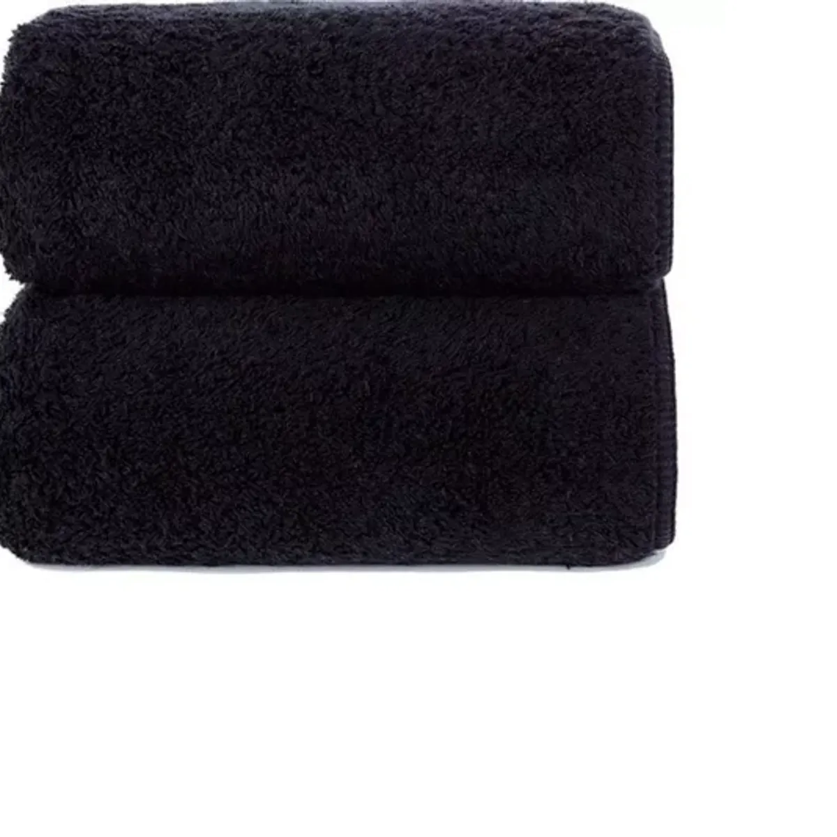 GENERICO - Juego De Toallas Negra 450 Grs/m2 (baño Y Mano)
